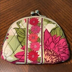 RARE Vera Bradley Double Kisslock Coin Purse